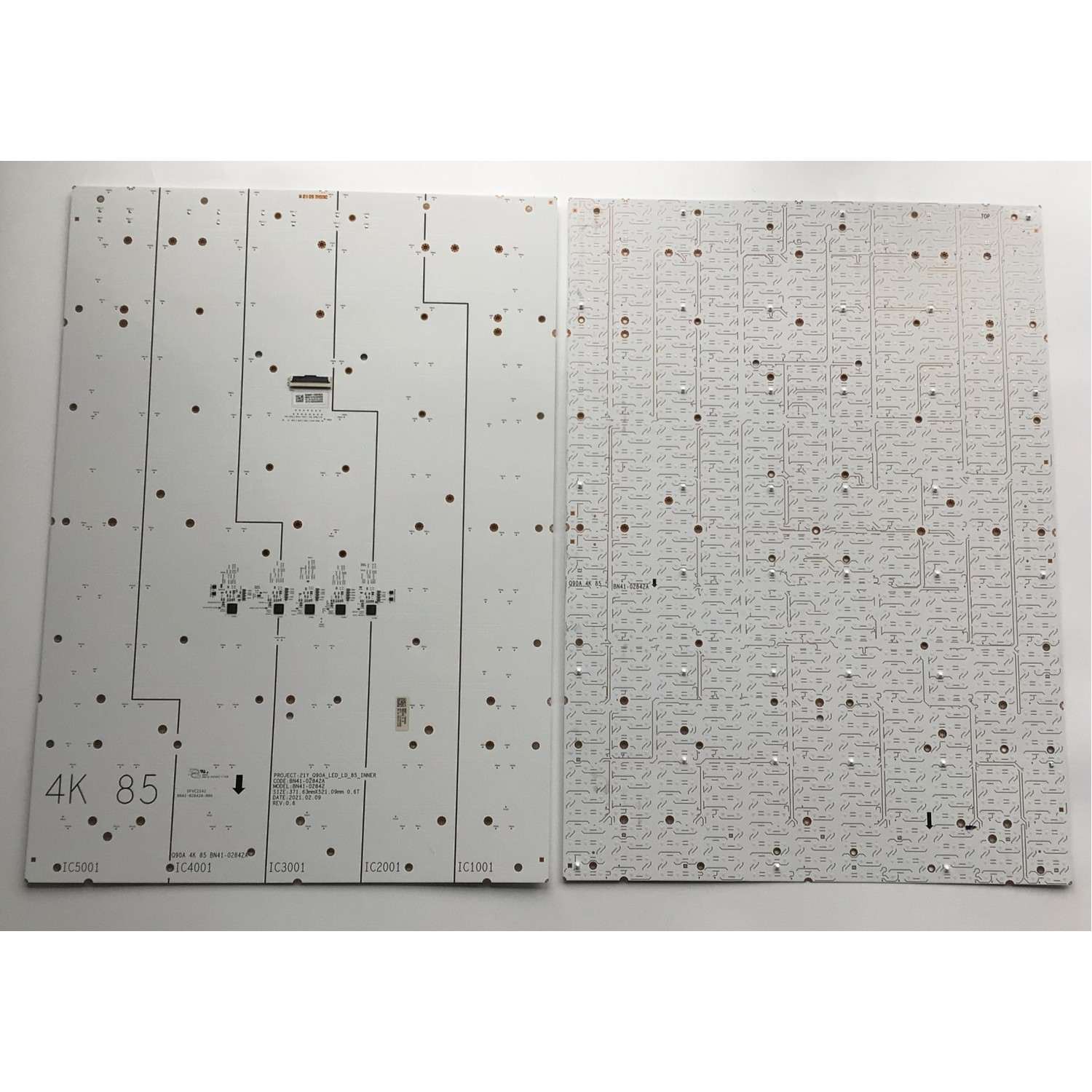 KIT DE LEDS PARA TV SAMSUNG (10 PZ) / NUMERO DE PARTE BN97-18049A / BN41-02842A-006 / 21Y_Q90A_LED_LD_85_INNER / IC5001 / IC4001 / IC3001 / IC2001 / IC1001 / MODELO QN85QN90 - Imagen 2